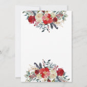 Oh Baby kerstrood groen Baby shower Kaart (Achterkant)