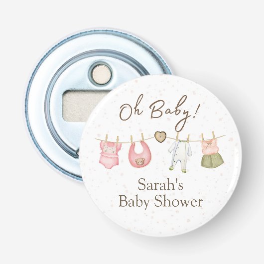 Oh Baby! Knop Flesopener Button Flesopener (Voorkant)