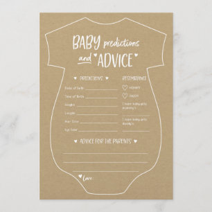 Oh Baby Kraft Voorspellingen en Advice Card Kaart