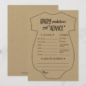 Oh Baby Kraft Voorspellingen en Advies Kaart (Voorkant / Achterkant)