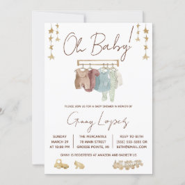 Oh Baby, Layette, Eco Toys Baby shower Kaart