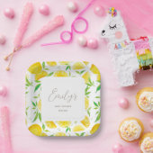 Oh Baby Lemon Zomer Baby shower Papieren Bordje (Feest)