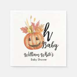Oh Baby! Leuke pompoen Halloween Herfst Baby showe Servet