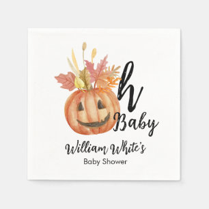 Oh Baby! Leuke pompoen Halloween Herfst Baby showe Servet