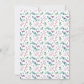 Oh Baby LIBELLE Wens een baby Shower Bloemen Kaart (Achterkant)