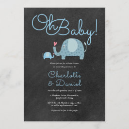 Oh Baby Lieve Olifanten Couples Baby Shower Kaart