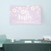 Oh Baby Lila Daisy boho douche Banner (Beurs)