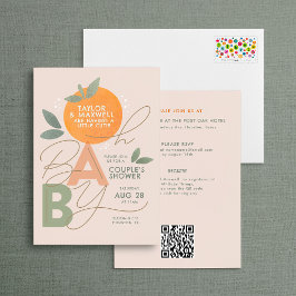 Oh Baby Little Cuite Baby shower Invitation Kaart