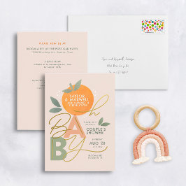 Oh Baby Little Cutie Goud Baby Shower Folie Uitnodiging