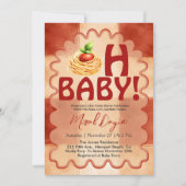 Oh Baby! Little Meatball Red Gingham Baby Shower Kaart (Voorkant)