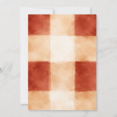 Oh Baby! Little Meatball Red Gingham Baby Shower Kaart (Achterkant)