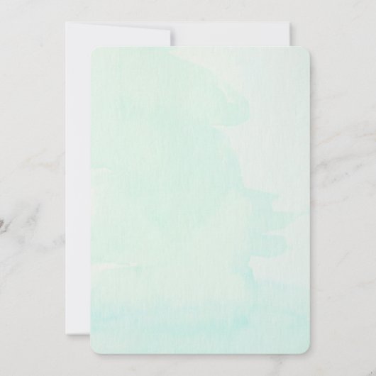 Oh Baby Lucky Clover Baby shower Uitnodiging (Achterkant)