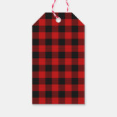 Oh Baby Lumberjack Pset Cute Baby shower Cadeaulabel (Achterkant)