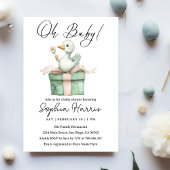 Oh baby meisje Baby shower Kaart