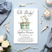 Oh baby meisje Baby shower Kaart