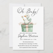 Oh baby meisje Baby shower Kaart (Voorkant)