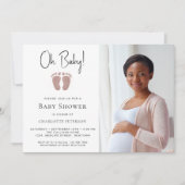 Oh Baby Meisjes Baby shower Kaart (Voorkant)