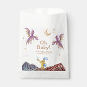 Oh Baby middeleeuwse sprookjesachtige Dragon Boy B Bedankzakje (Voorkant)