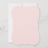 Oh Baby! Minimal Typography Pink Baby Shower Kaart (Achterkant)