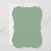 Oh Baby! Minimal Typography Sage Green Baby Shower Kaart (Achterkant)