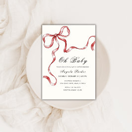 Oh Baby  minimalistisch boog Baby shower Kaart
