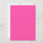 Oh baby! Minimalistisch Eenvoudig Roze Baby shower Kaart (Achterkant)
