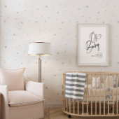 Oh Baby minimalistisch elegant handgeschreven scri Poster