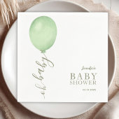 Oh Baby Minimalistisch Sage Green Balloon Baby sho Servet