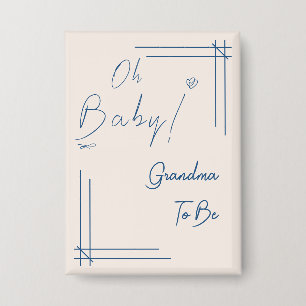 Oh Baby! Minimalistische Geslacht Neutrale Oma-wor Button