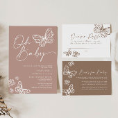 Oh Baby minimalistische uitnodiging tot Baby showe