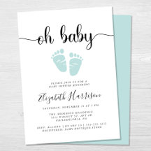 Oh Baby Mint Groen Baby shower