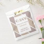 Oh Baby Mocha Modern Baby shower Favorietentas Bedankzakje (Gezegeld)
