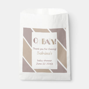 Oh Baby Mocha Modern Baby shower Favorietentas Bedankzakje
