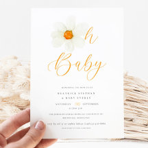 Oh Baby Modern Daisy Genderneutraal Baby shower