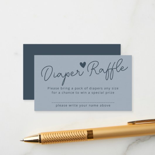 Oh Baby Modern Dusty Blue Boy Books voor Baby Informatiekaartje (Voorkant / Achterkant in situ)