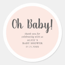 Oh Baby Modern Eenvoudig Baby shower