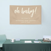Oh Baby Modern Elegant Tan Baby shower Spandoek (Beurs)