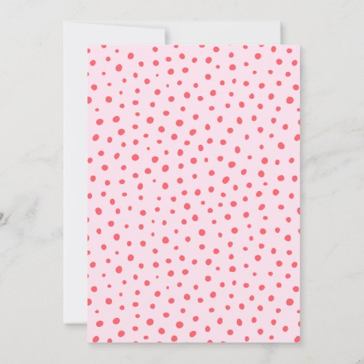 Oh Baby Modern Flowers Blush Pink Girl Baby shower Kaart (Achterkant)