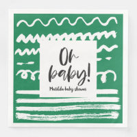 Oh baby! modern grafisch baby shower feest
