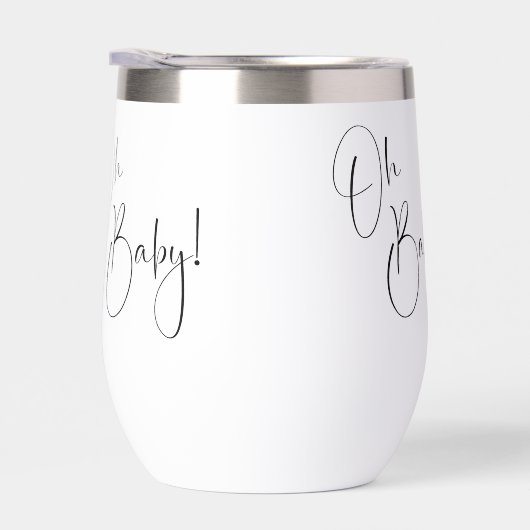 Oh Baby Modern Script Baby shower (Rechts)
