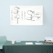 Oh Baby Modern Script Baby shower Spandoek (Beurs)