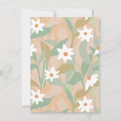 Oh Baby Modern Script Sage Green Boho Baby shower Kaart (Achterkant)