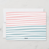 Oh baby moderne hedendaagse twin baby shower feestdagenkaart (Achterkant)