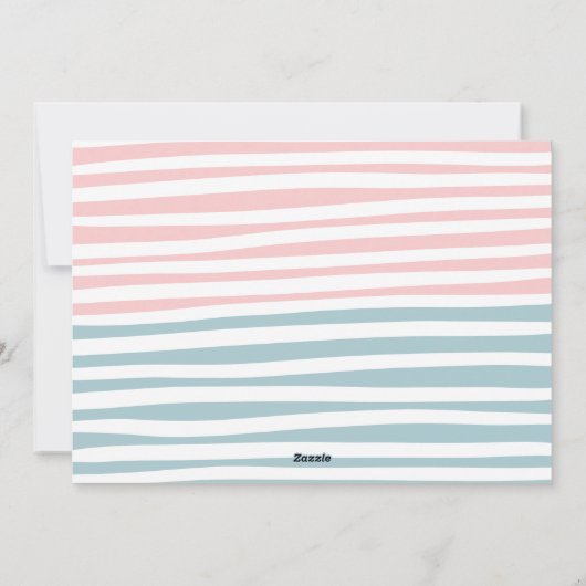 Oh baby moderne hedendaagse twin baby shower feestdagenkaart (Achterkant)