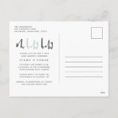 Oh baby moderne hedendaagse twin baby shower feestdagenkaart (Achterkant)