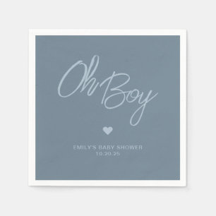 Oh Baby Moderne Minimale Stofblauwe Jongens Baby S Servet