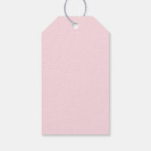Oh Baby Moon Pink Baby shower Dank je Cadeaulabel (Achterkant)