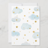 Oh Baby Moon & Stars theme Virtual Baby Shower Kaart (Achterkant)