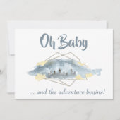 * OH BABY Mountain Landscape Waterverf Kaart (Voorkant)