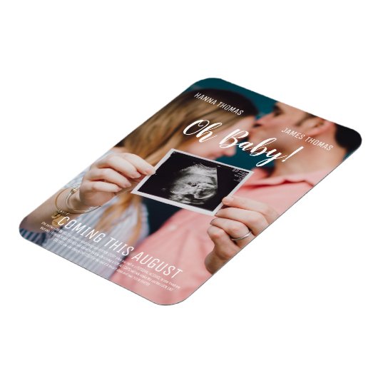 Oh Baby Movie Poster Style Announance Magneet (Linkerzijde)